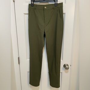 Classic Men's Olive Green Traveler Polyester Pants